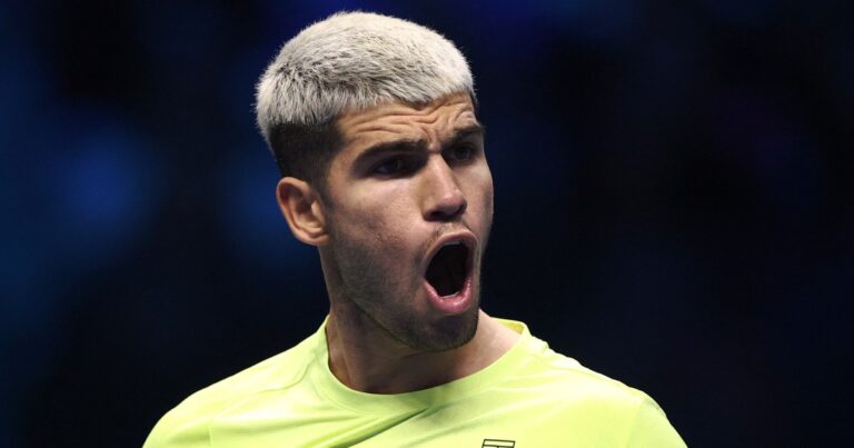 Carlos Alcaraz rallies to defeat Taylor Fritz at ATP Finals in Turin | Tennis News