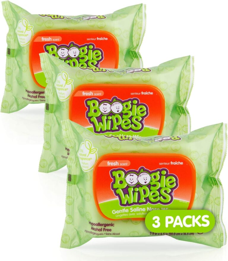 Boogie Wipes Gentle Wet Wipes for Baby and Kids, Face, Hand, Body & Nose, Made with Vitamin E, Aloe, Chamomile and Natural Saline, Fresh Scent, 90 Count