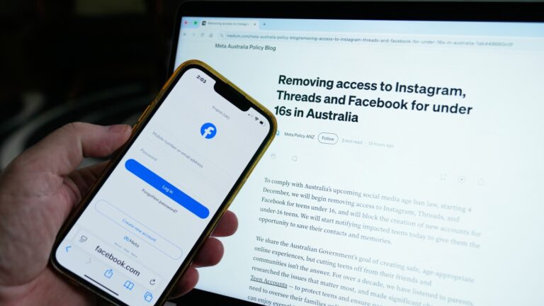 Meta tells young Australians to download their data before a social media ban takes effect