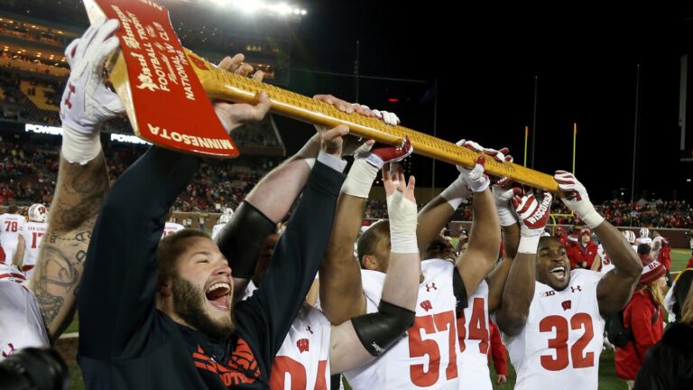 College football’s rich and quirky rivalry trophies keep on traveling through time