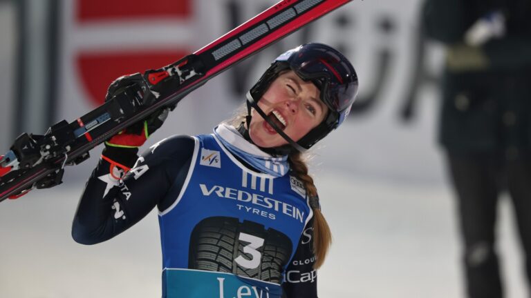 Shiffrin dominates 1st World Cup slalom of Olympic season for career win 102