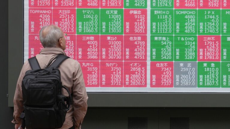 Asian markets are mixed after a rally on Wall Street