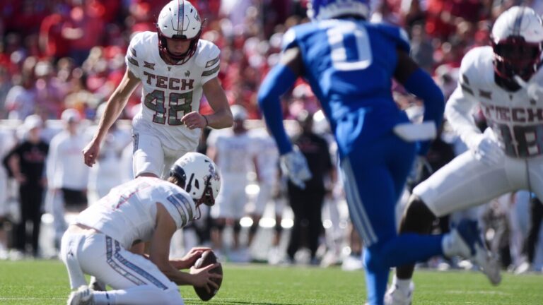 No. 9 Texas Tech wins 29-7 to hand No. 8 BYU its first loss
