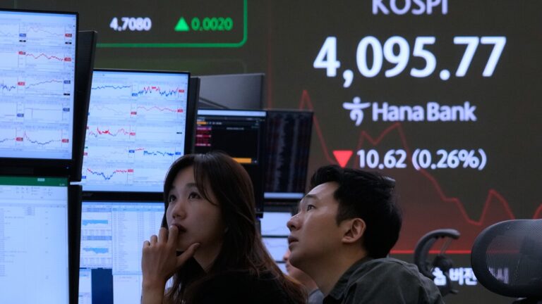 Asian shares are mostly higher after a mixed day on Wall Street