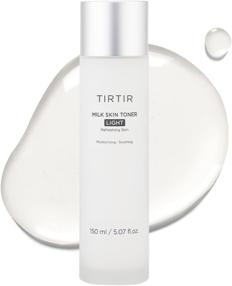 TIRTIR Milk Skin Rice Toner Light | Instant Hydration with 4% Niacinamide, Pantenol, Lightweight, Pore-Tightening, Vegan, Acne-Prone, Oily Skin, Fungal Acne Safe, Korean Skin Care, 5.07 Fl Oz