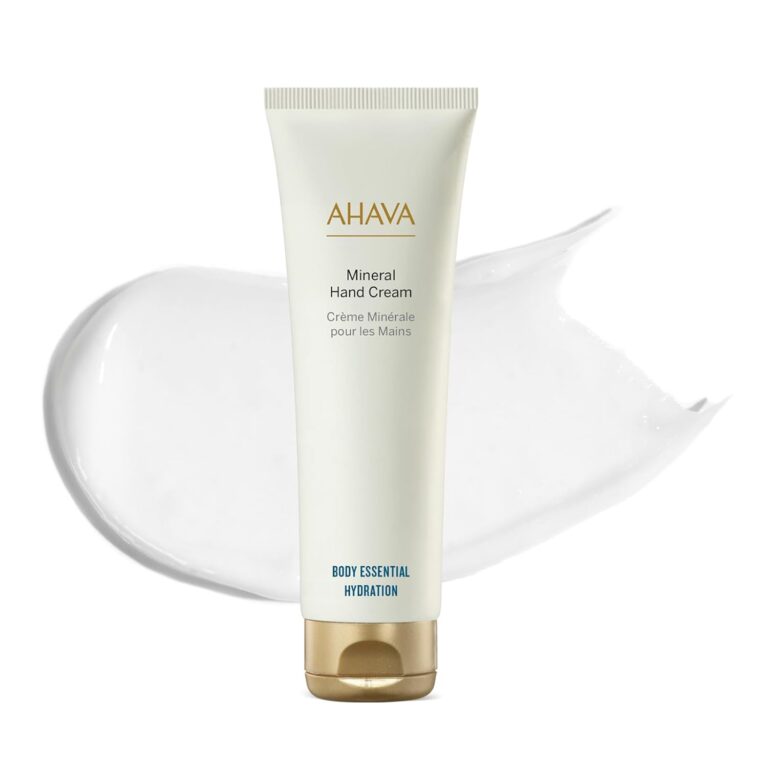AHAVA Dead Sea Water Mineral Hand Cream – Hand Moisturizer For Dry Cracked Hands, Light & Fast Absorbing, Enriched with Exclusive blend Osmoter, Smoothing Witch Hazel & Soothing Allantoin
