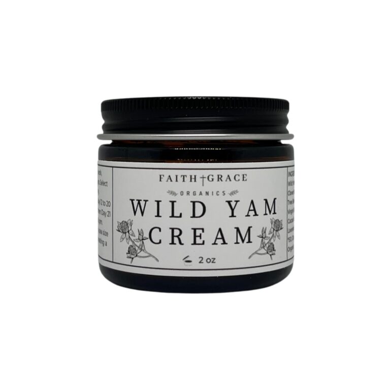 Faith and Grace Organics Organic Enriched Wild Yam Cream, All Natural Made in the USA