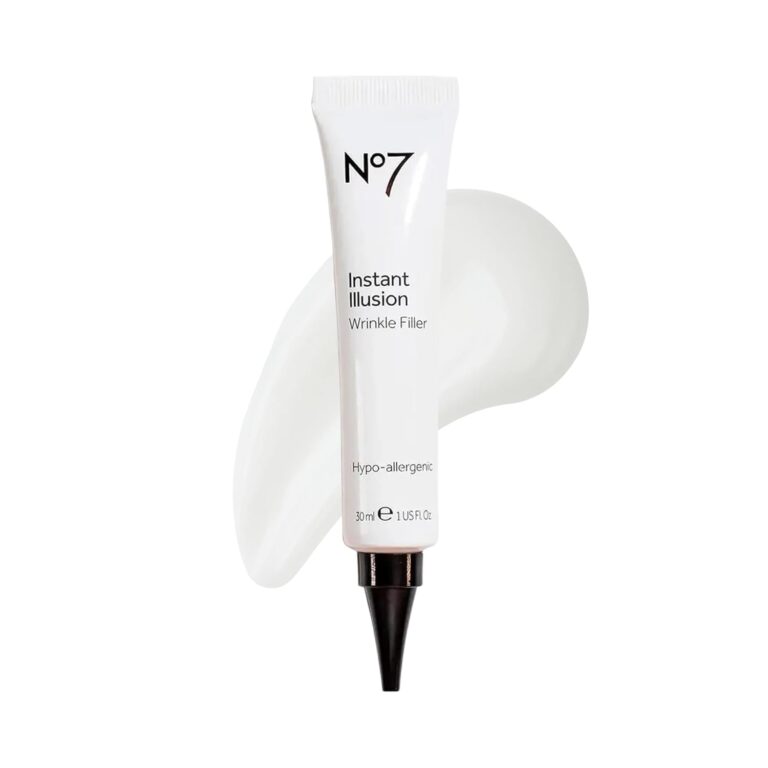 No7 Instant Illusion Wrinkle Filler – Anti Aging Serum for Face to Smooth + Blur Fine Lines and Wrinkles – Gives Complexion a Youthful and Radiant Glow (1 Fl Oz)