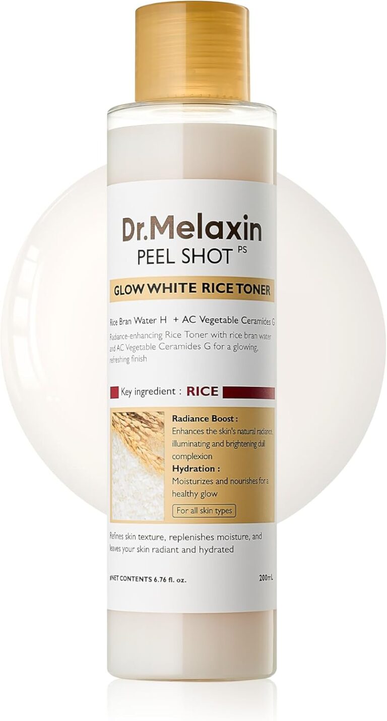 Dr.Melaxin Peel Shot Glow Rice Toner 200ml hydrated Skin Cleansing Skin Korean Skin Care