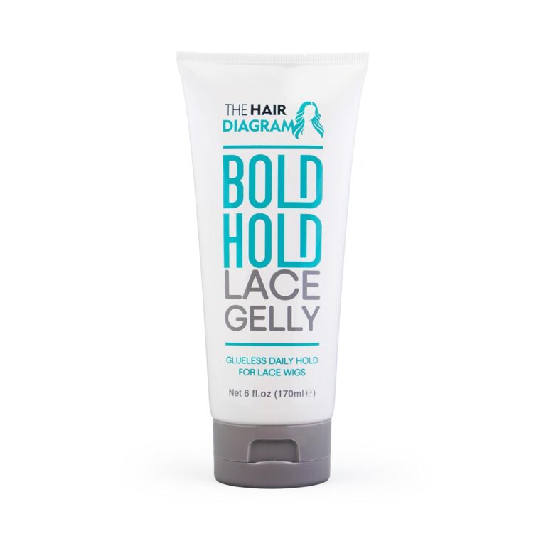 The Hair Diagram – Bold Hold Lace Gelly – Glueless – Temporary Daily Hold for Lace Front Wigs and Hair Systems – Styling Agent for Baby Hairs – Non Toxic – Alcohol Free – Water Based Formula – 6oz