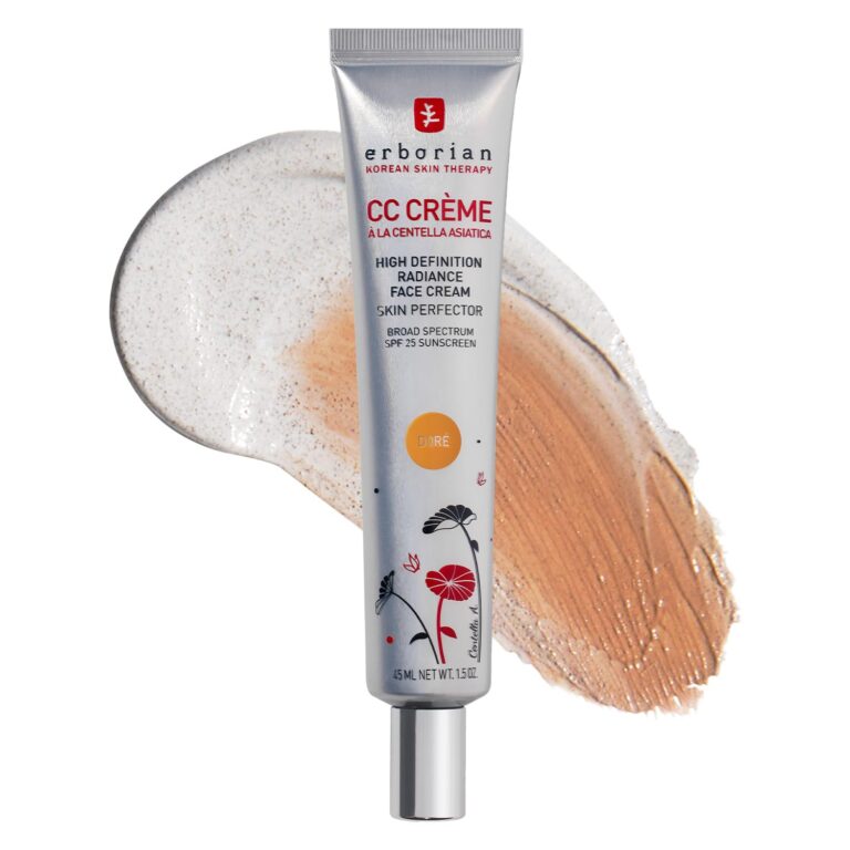 Erborian CC Cream Color Correcting SPF 25, Tone-Evening Korean Skincare Makeup Hybrid, Moisturizes, Lightweight, Blurs Skin, Natural, Luminous Finish