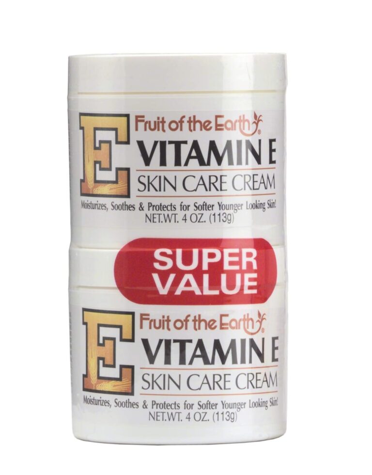 Fruit of the Earth Vitamin-E Cream 4 Ounce Jar – 2 pack