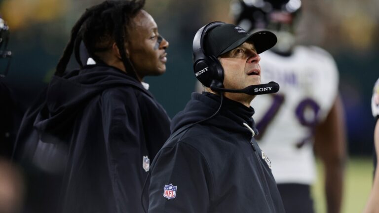 Harbaugh hopes Jackson can return after Huntley’s big win: ‘If Lamar’s ready to go, he’s playing.’