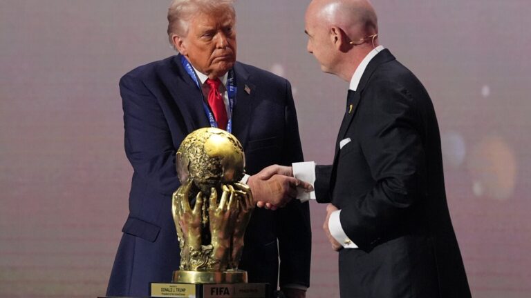 FIFA gives its new peace prize to Trump
