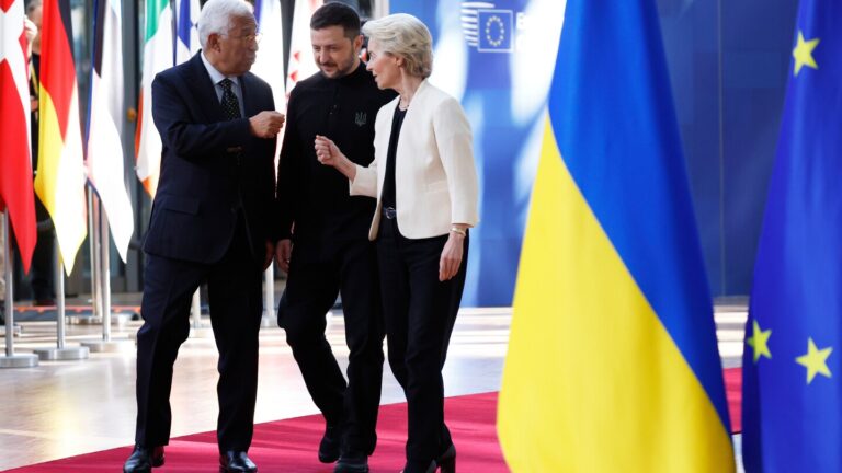 Envoys try to narrow gaps on a loan plan for Ukraine ahead of Thursday’s crunch EU summit