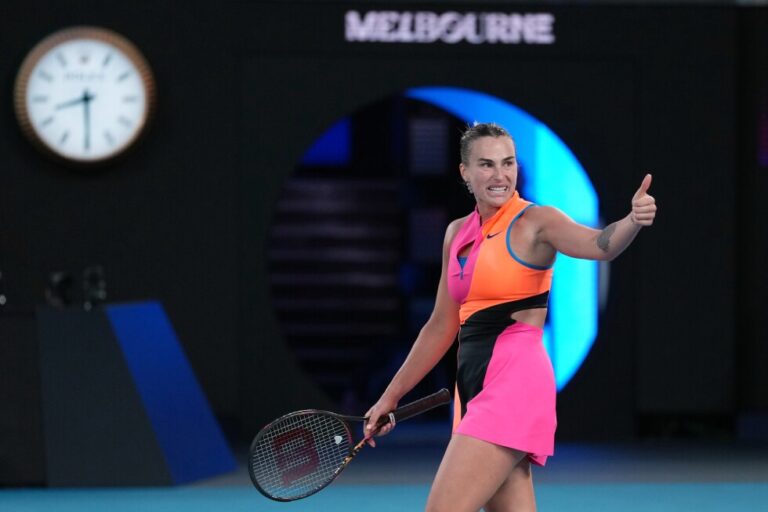 Aryna Sabalenka advances to fourth straight Australian Open final