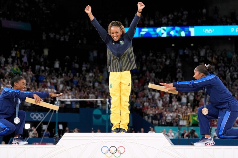 Olympic gymnastics medal dispute between US and Romania in Paris goes back to Swiss court