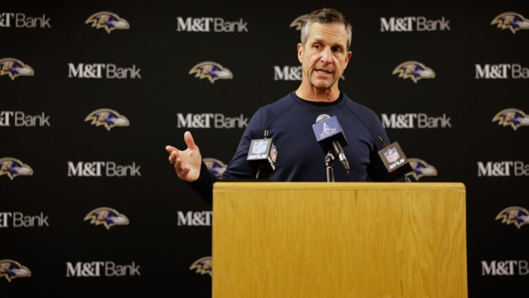 John Harbaugh interviews in person for the Giants’ coaching vacancy, AP source says
