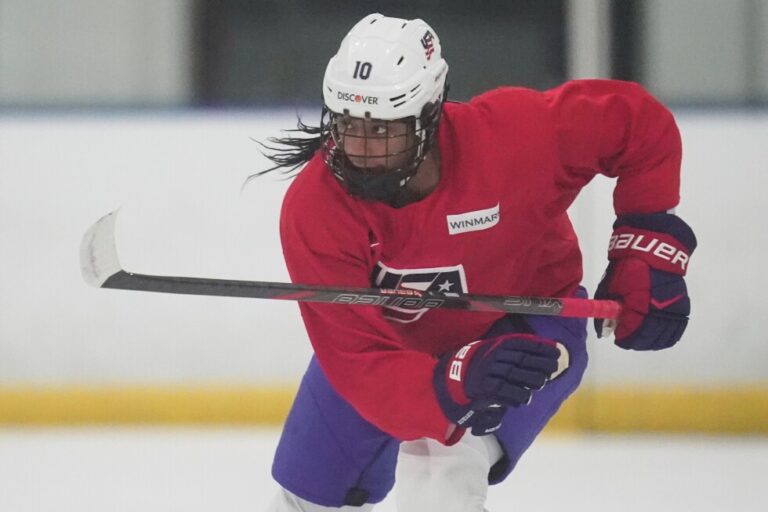 Hockey’s Laila Edwards enjoys homecoming, while preparing to make U.S. Olympic debut